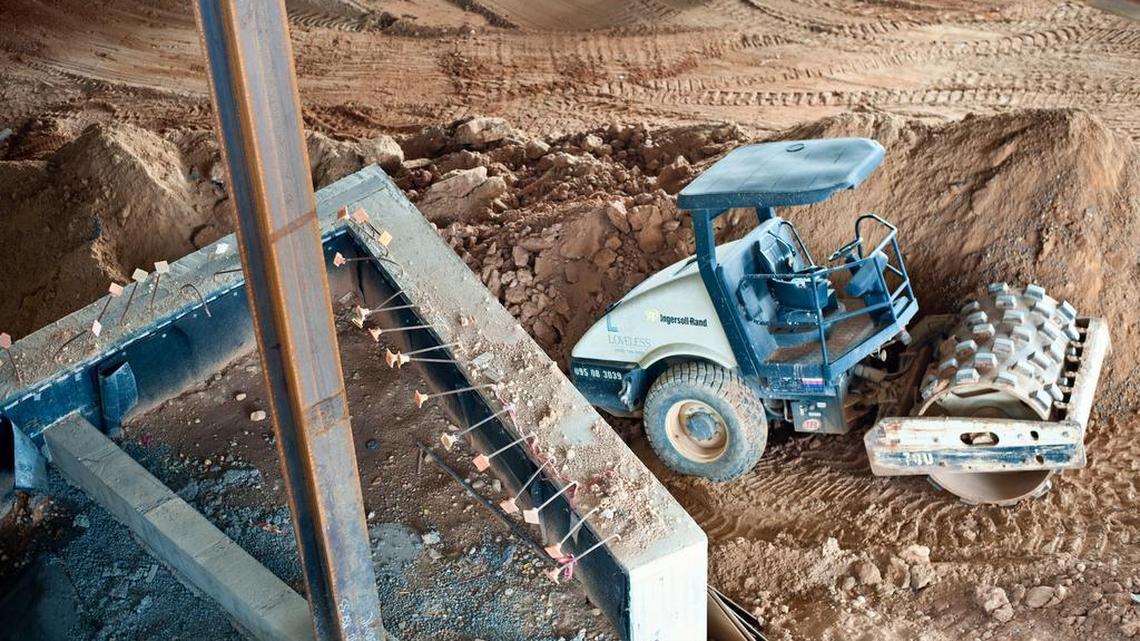 FILE: The structural phase of construction was completed Monday on the new Darla Moore School of Business building being erected on Assembly street.