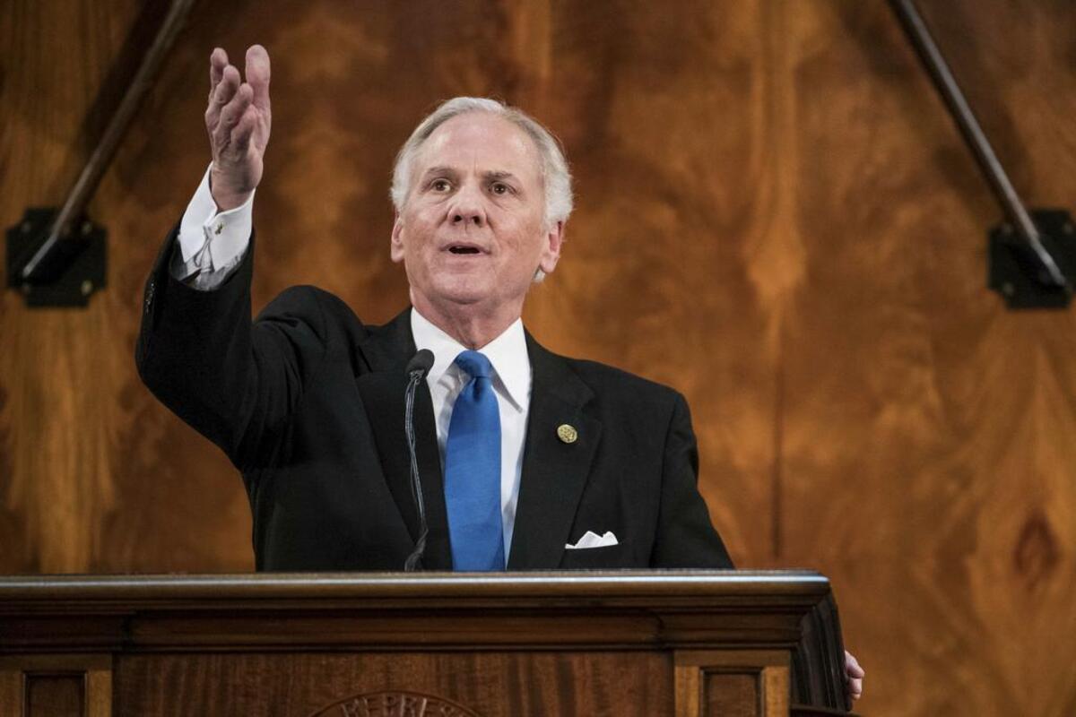South Carolina Governor Henry McMaster delivers the State of the State address at the South Carolina Statehouse, Wednesday, Jan. 23, 2019, in Columbia, S.C. (AP Photo/Sean Rayford)