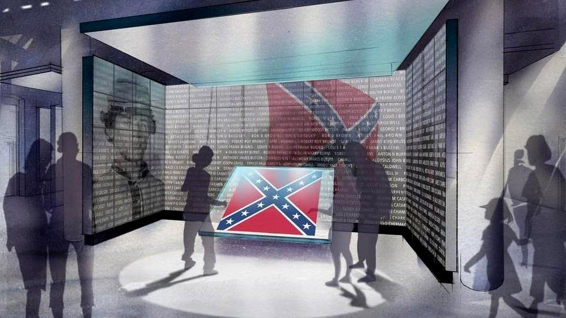 The proposed Confederate flag display and memorial to Confederate soldiers