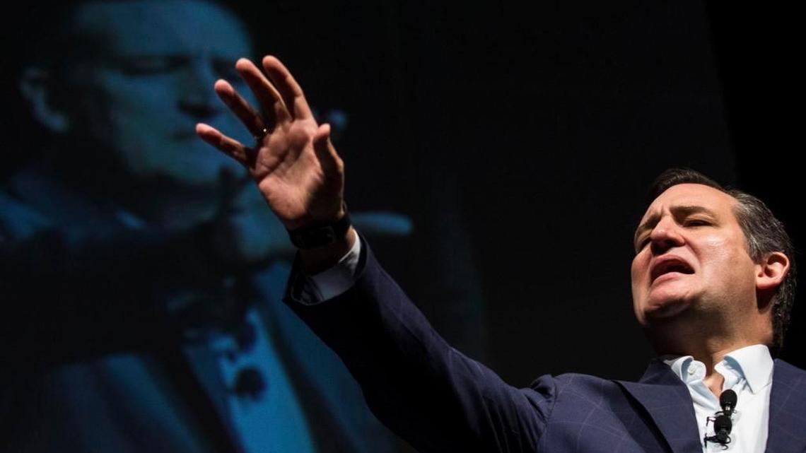 Senator Ted Cruz and well-known social conservatives speak at a rally for religious liberty at Bob Jones University on Saturday, November 14, 2015 in Greenville.