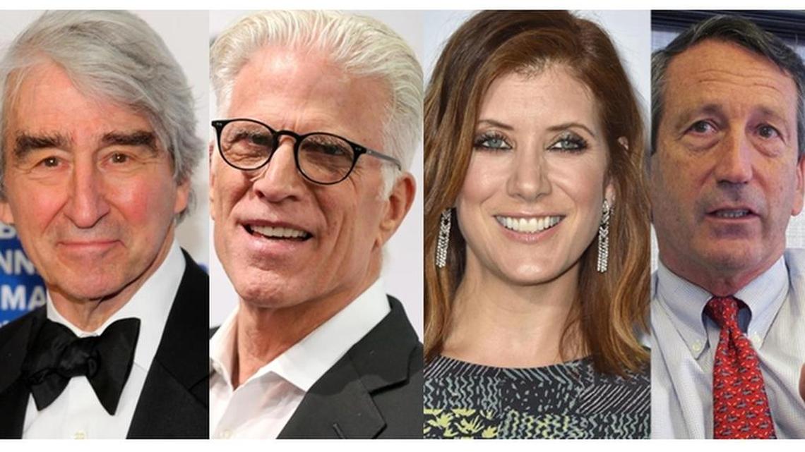 (From left) Sam Waterston, Ted Danson, Kate Walsh and Mark Sanford
