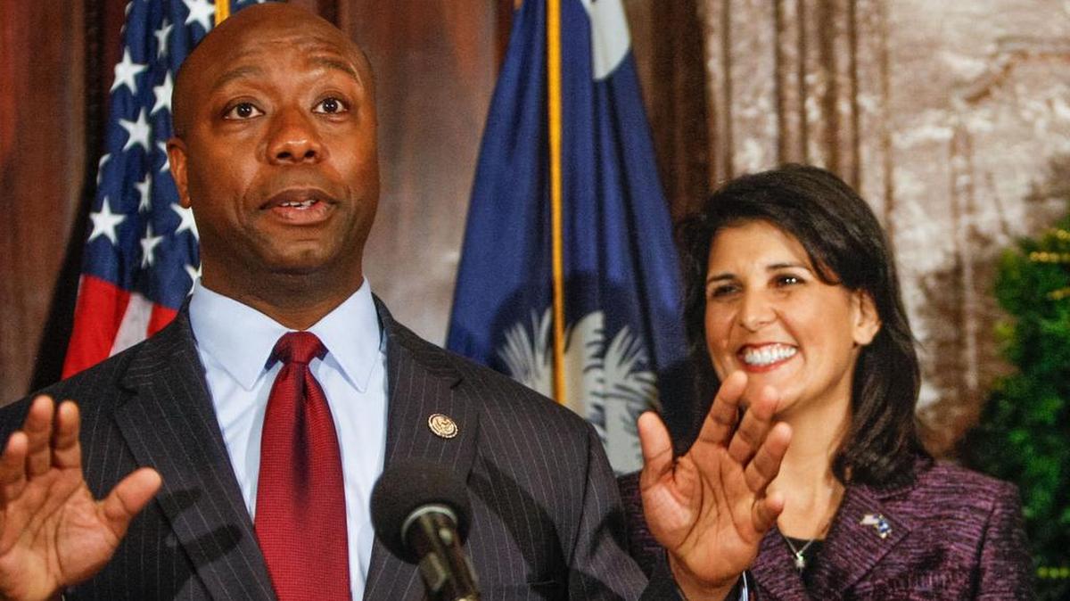 US Senator Tim Scott and SC Governor Nikki Haley