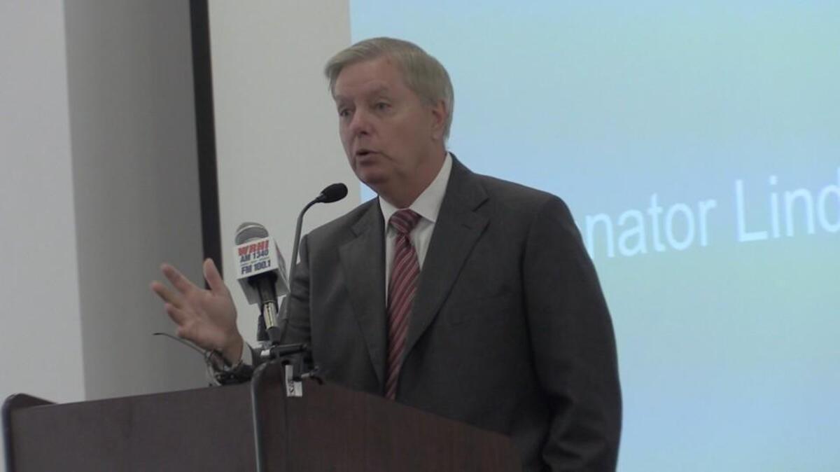 U.S. Sen. Lindsey Graham told a Chester County crowd of 200 that “hate had no place in my Republican Party.”