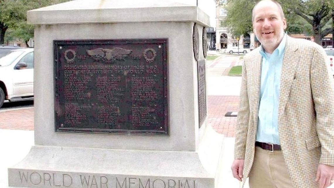 State law prohibits Greenwood Mayor Welborn Adams from replacing plaques on his city’s war memorial that segregates soldiers killed in World Wars I and II into “white” and “colored.”