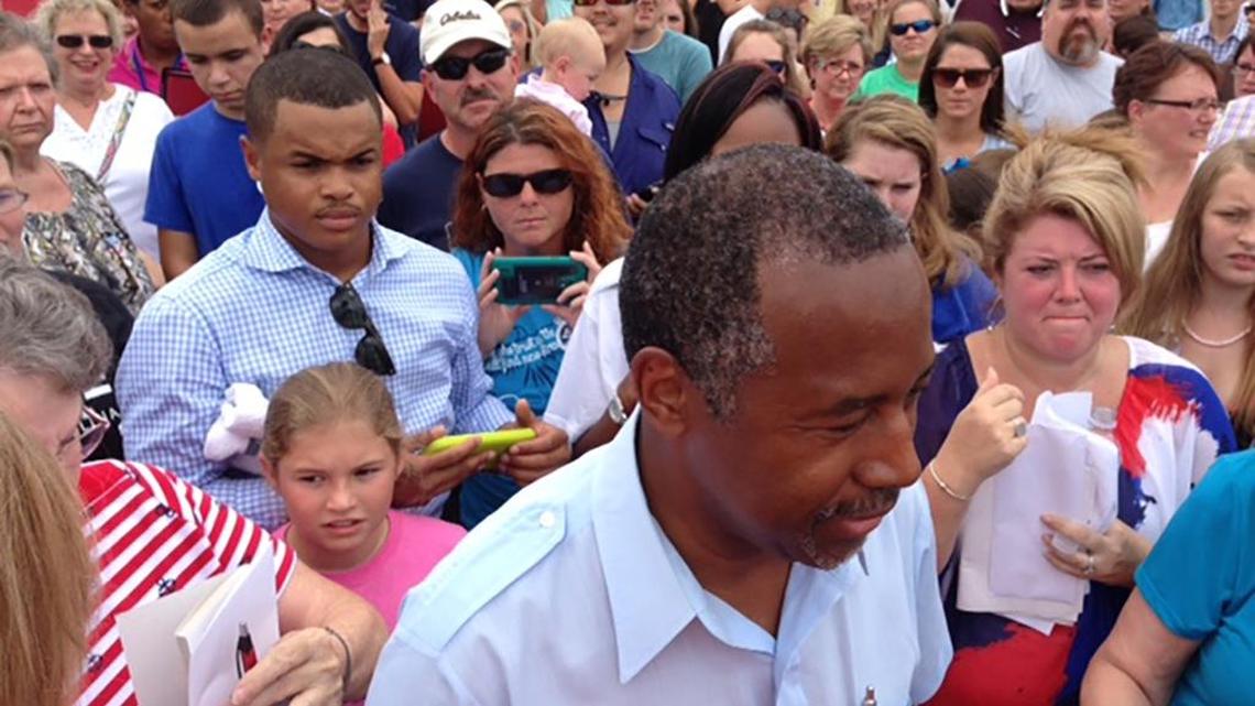 
GOP presidential hopeful Ben Carson spoke at Midlands Technical College Sunday. 
