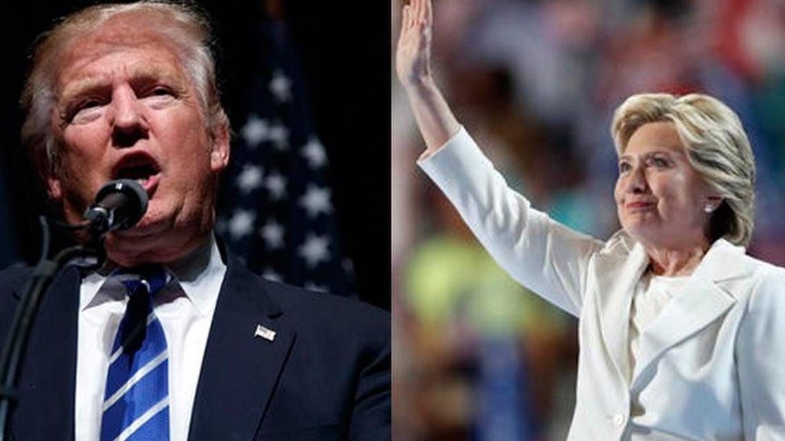 Donald Trump and Hillary Clinton 2016