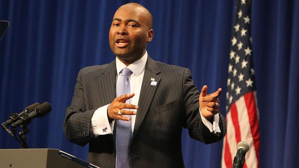 The SCDP chair Jaime Harrison