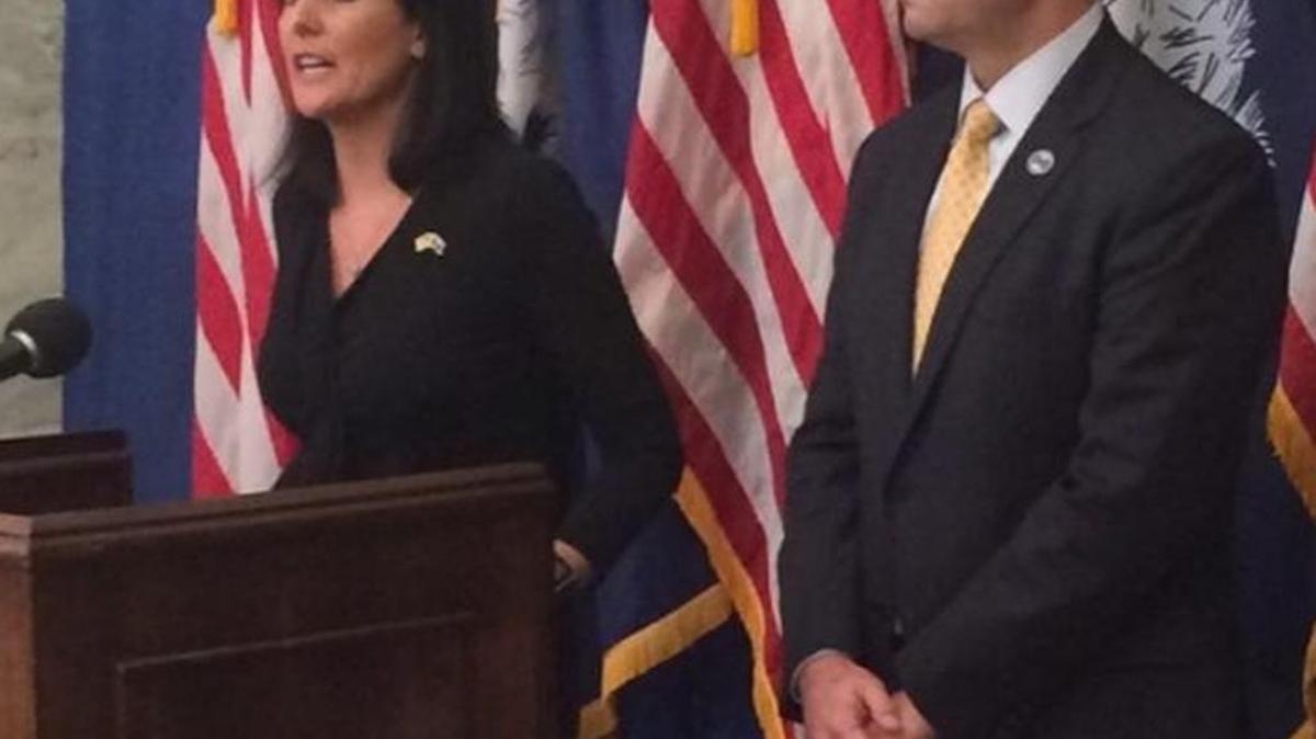 FILE PHOTO: SC Governor Nikki Haley and SC Attorney General Alan Wilson