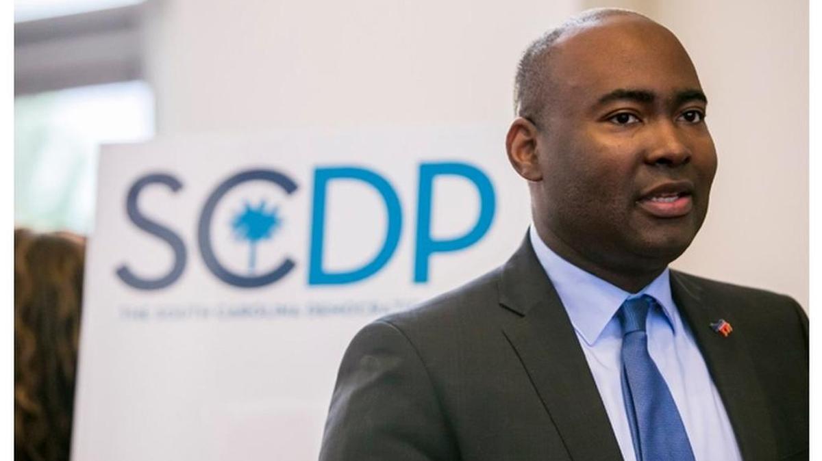 FILE PHOTO: South Carolina Democratic Party chairman Jaime Harrison in April 2015.
