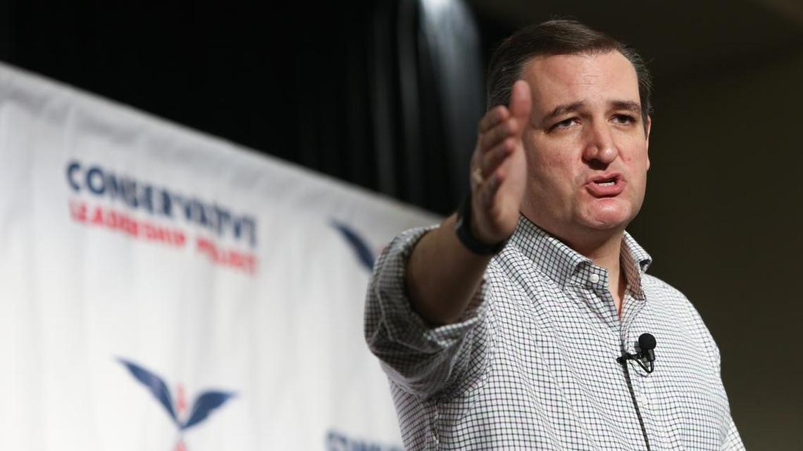 Sen. Ted Cruz, R-Texas, speaks at a presidential forum at the University of South Carolina Alumni Center in Columbia this month.