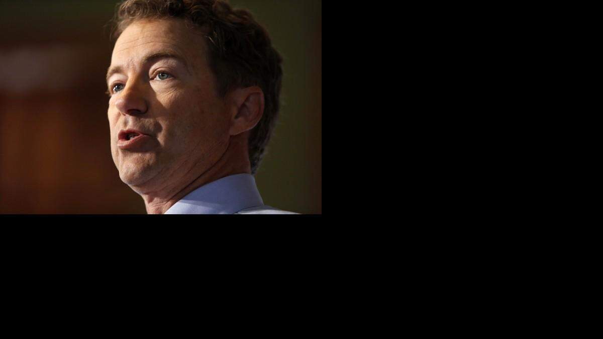 
Republican Presidential candidate, Sen. Rand Paul, R-Ky., speaks, Wednesday, April 8, 2015, in Milford, N.H. Paul, a newly declared Republican presidential candidate, is dodging a central question about abortion: What exceptions, if any, should be made if the procedure were to be banned? In an interview with The Associated Press on Wednesday, Paul would not say where, in his view, a pregnant woman’s rights begin and those of the fetus end.
