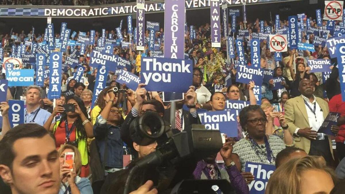The South Carolina delegation on the floor of the Wells Fargo Convention Center this week, a “convention floor that looked like America,” to one SC delegate.