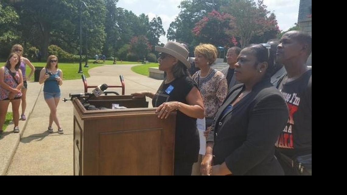 
Strom Thurmond’s granddaughter speaks out on the flag “I hate it,” Monday, July 6, 2015.
