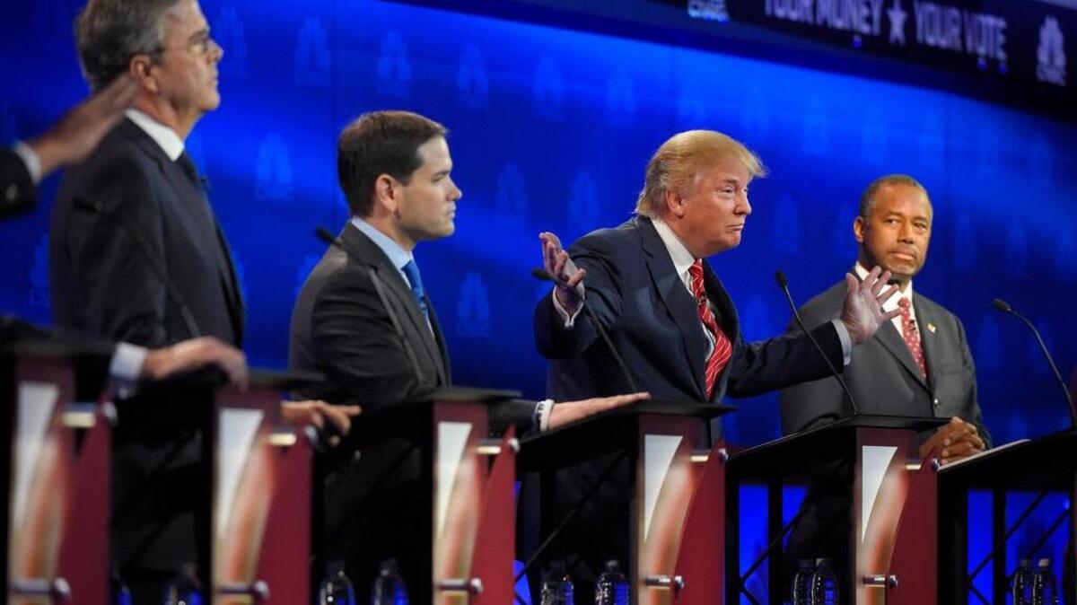 Jeb Bush, Marco Rubio, Donald Trump, Ben Carson