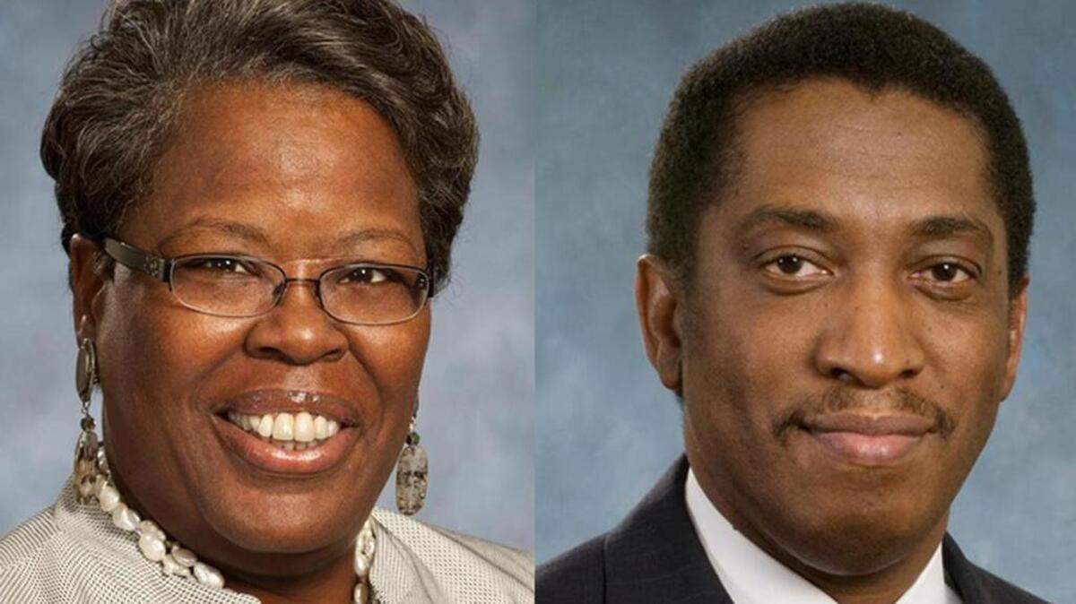 Reps. Gilda Cobb-Hunter (on the left) and Jerry Govan