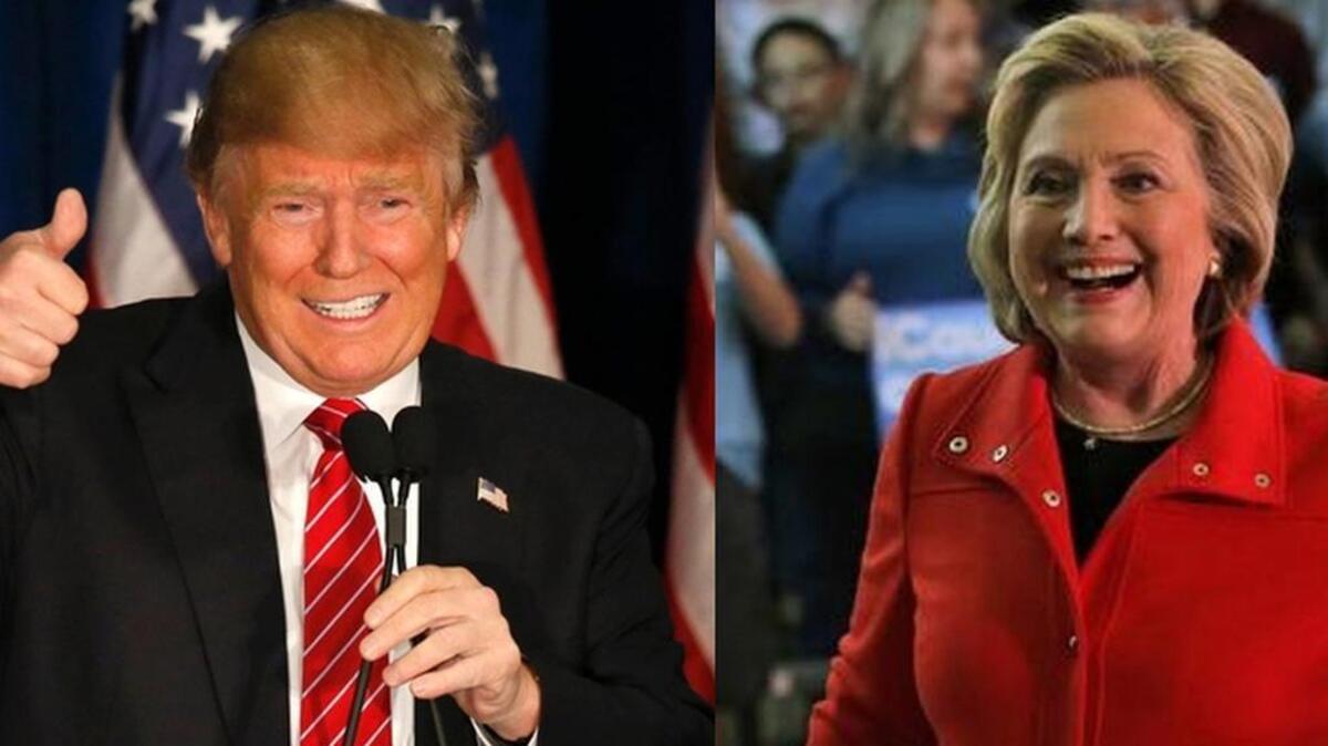 Donald Trump and Hillary Clinton