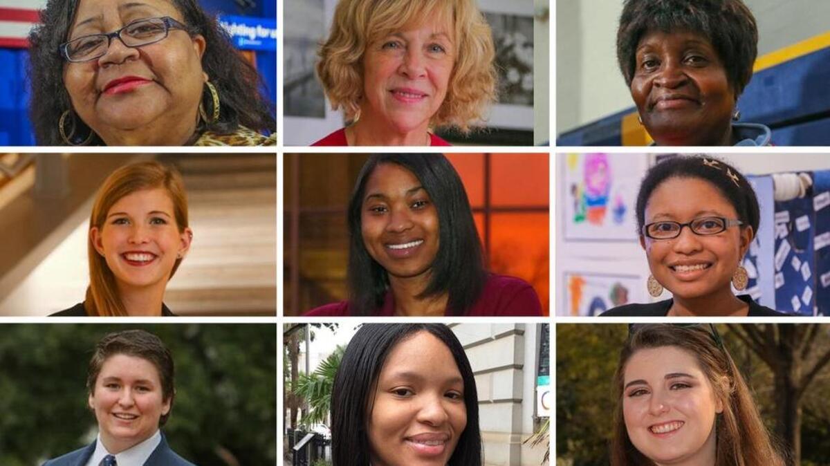 TOP ROW: Mamie Hayes-Hartwell, Connie Weethee, Brenda McKnight MIDDLE ROW: Amanda Nagle , Tiraje' Lester, Kyla Gray BOTTOM ROW: Andy Herrington, Bree Maxwell, Megan Taylor