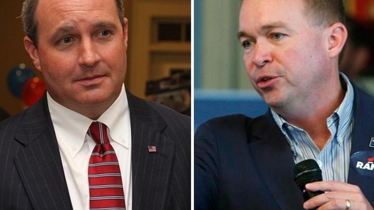 
US Rep Jeff Duncan (on left) and US Rep Mick Mulvaney 
