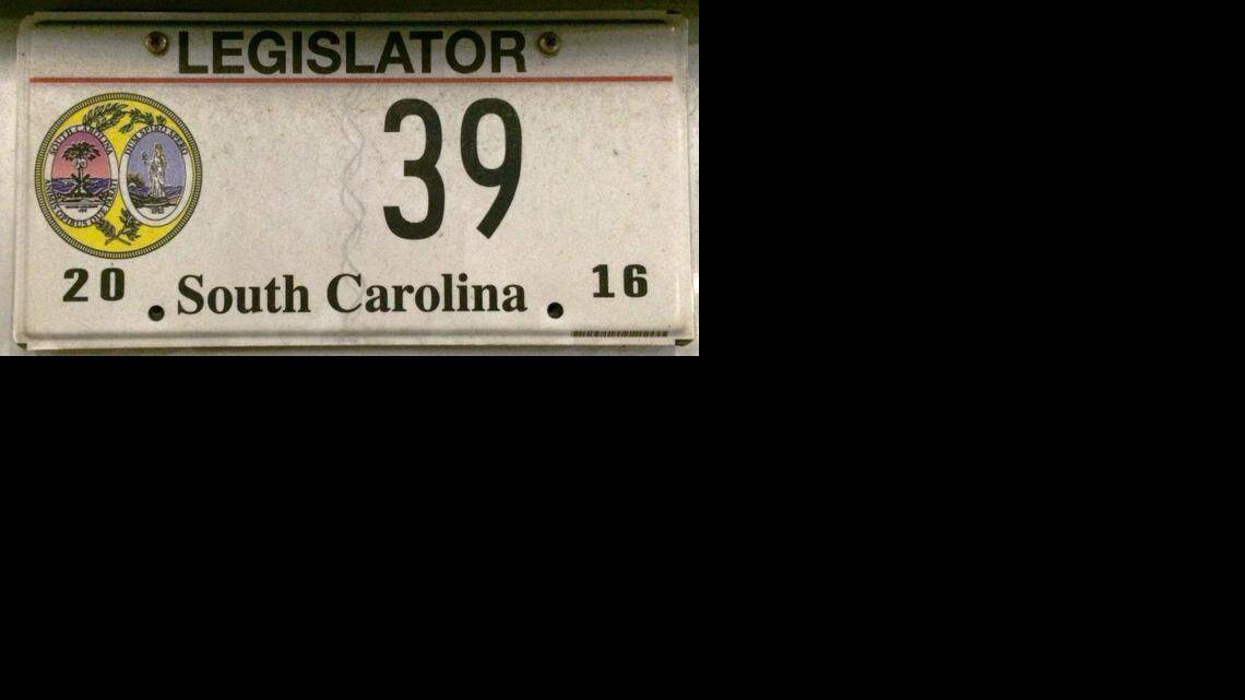 
Photo of the special license plate belonging to S.C. Rep. Nathan Ballentine, R-Lexington. The tag’s design is a template that will be used for all 4.2 million plates issued in South Carolina.
