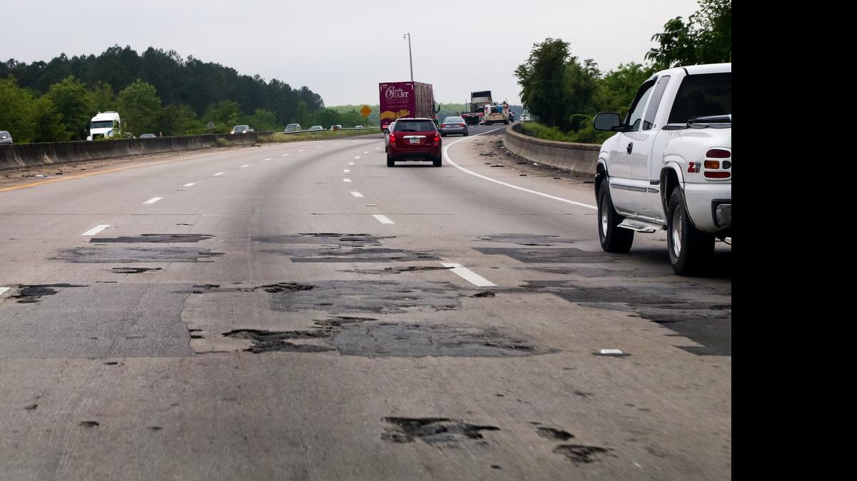 
Deteriorating spots on I-77 in Lexington county. 
