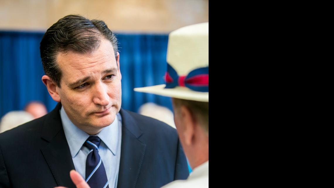 
U.S. Sen. Ted Cruz speaks with John McLean at the South Carolina Republican Silver Elephant dinner at the Columbia Metropolitan Convention Center last week.

