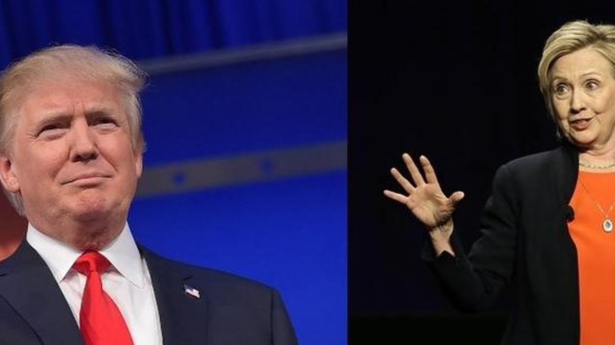 Donald Trump (left) and Hillary Clinton