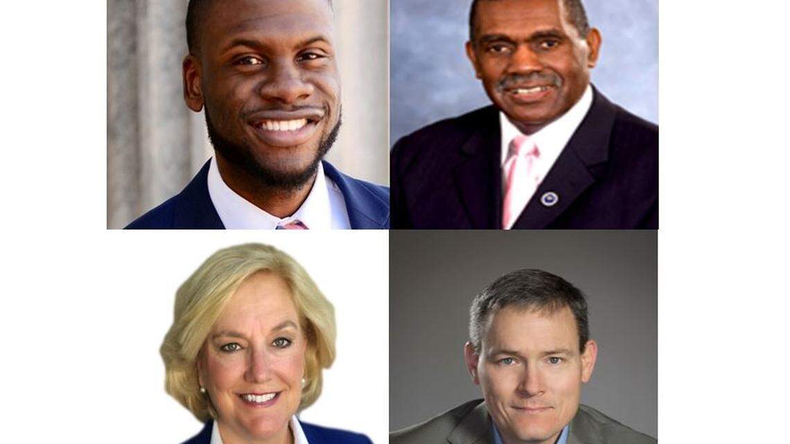 Top, from left: Kambrell Garvin, Joe McEachern
Bottom, from left: Paula Rawl Calhoon, Todd Carnes