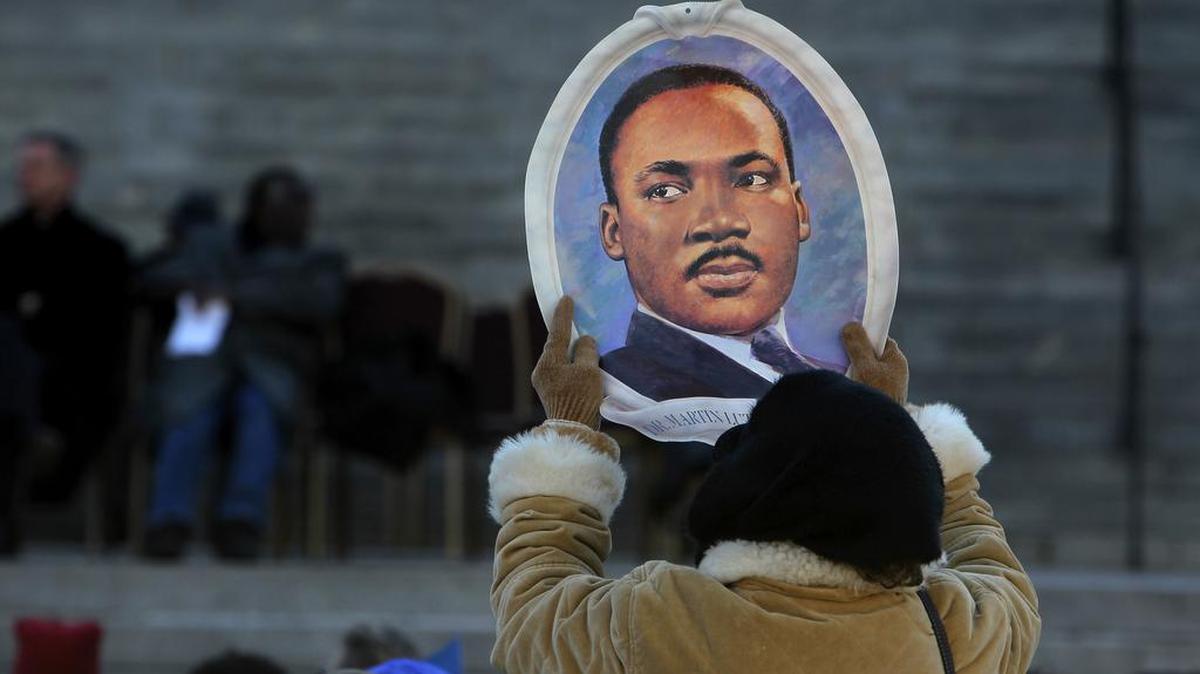 South Carolina civil rights groups held their annual "King Day at the Dome" march and rally at the State House in Columbia, January 18, 2016.