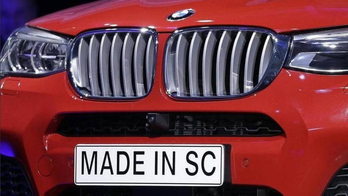 When BMW unveiled its the-new X4 sport utility vehicle in 2014, a model car sported a “Made In SC” plate.