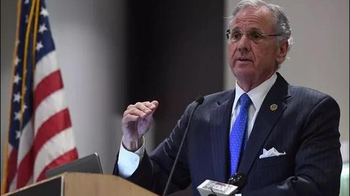 Gov. Henry McMaster speaks in Greenville during the S.C. Upstate luncheon Wednesday.