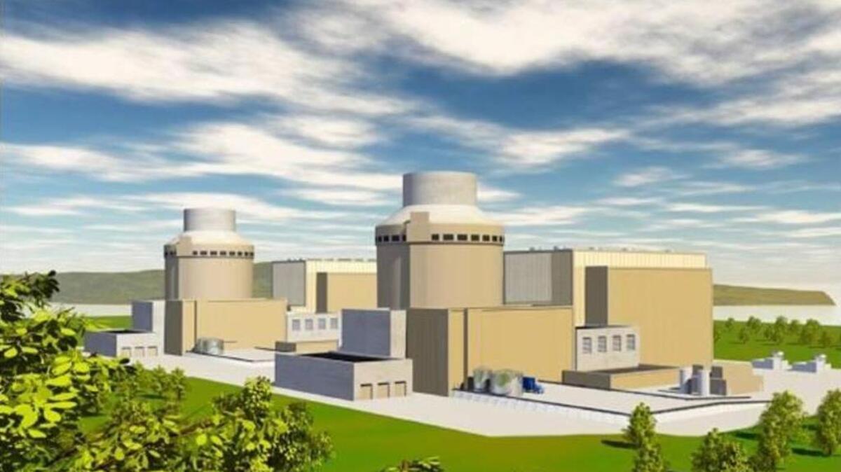 An artist’s rendering of the proposed Lee Nuclear Station in Cherokee County