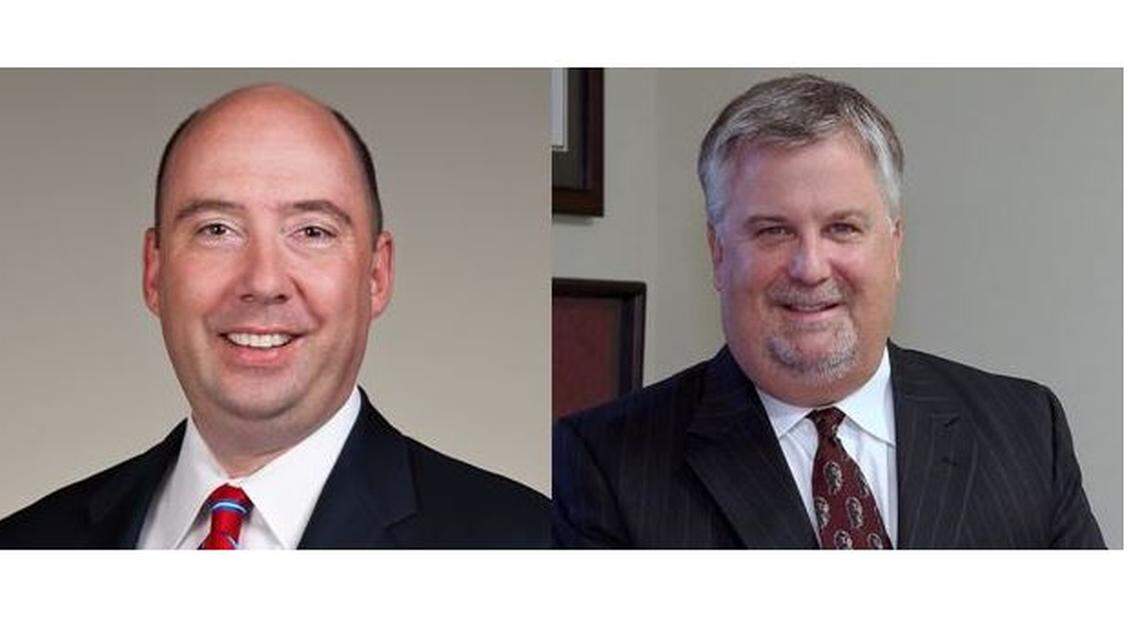 Christian Stegmaier, left, and Bill Turbeville