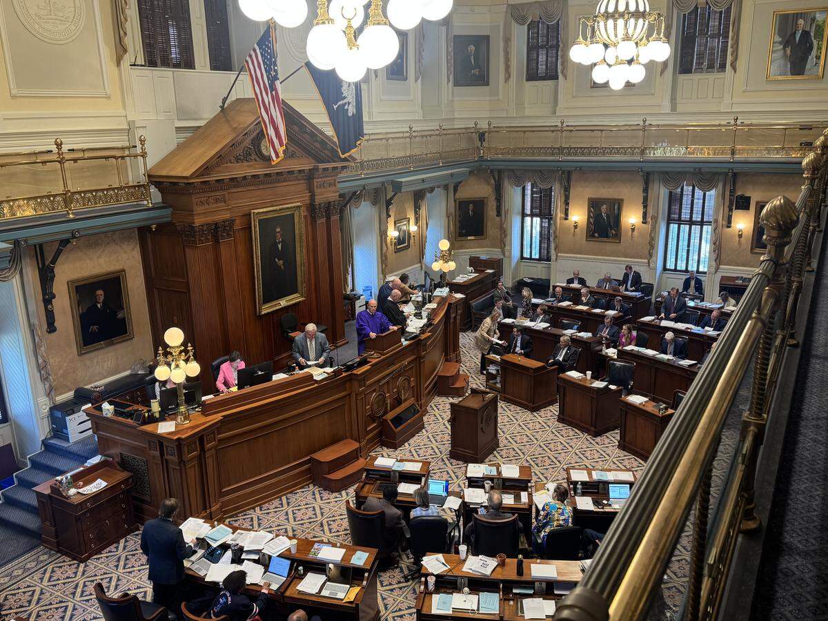 The South Carolina Senate chamber on Thursday, April 23, 2026.