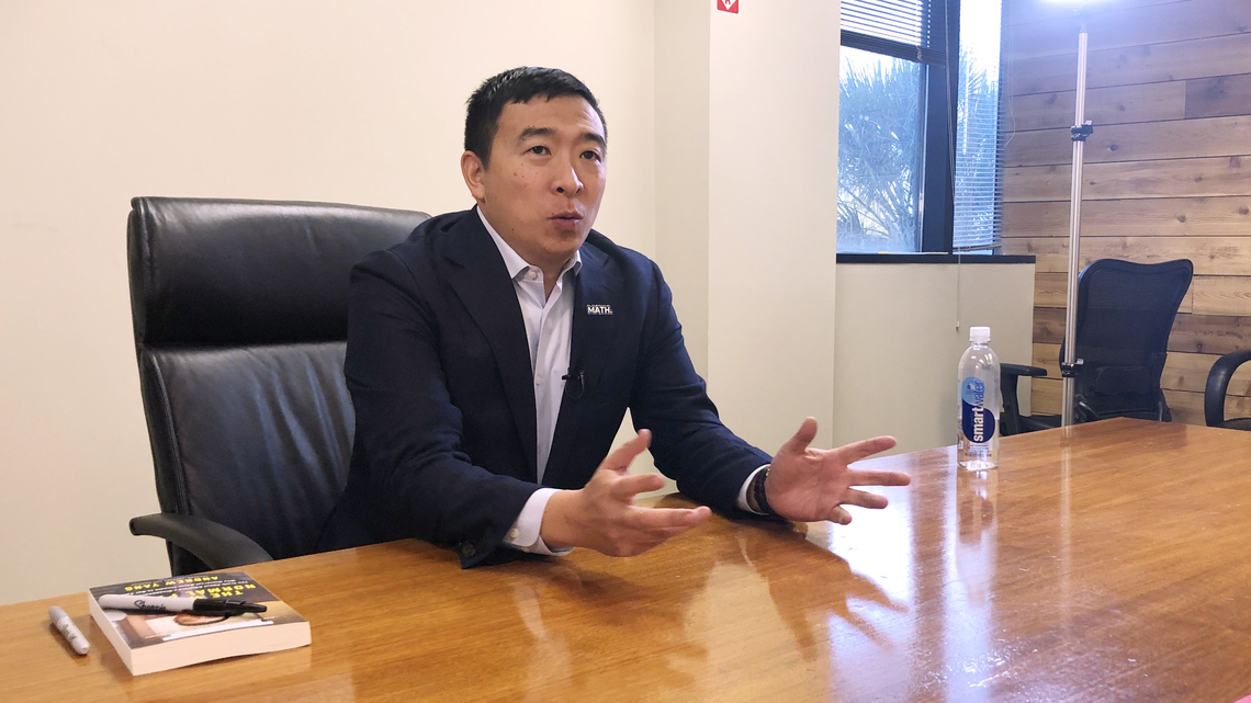 Can Andrew Yang ride high charisma and innovative ideas  into the Oval Office?