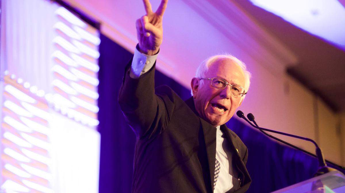 Democratic presidential candidate Bernie Sanders on Monday at the South Carolina Democratic Party’s First in the South dinner.