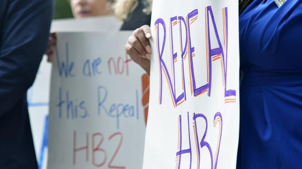 The Human Rights Campaign, a gay rights advocacy group, and Equality NC held a press conference on Sept. 19, 2016 at the Charlotte-Mecklenburg Government Center to oppose House Bill 2.