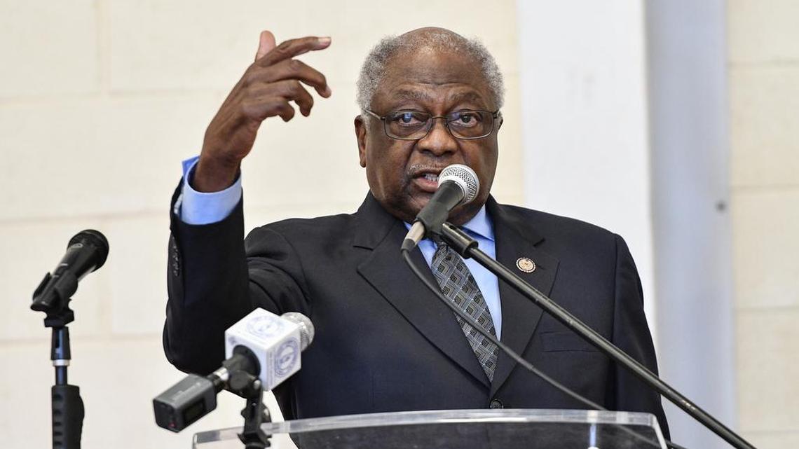 In this file photo, Congressman James Clyburn of the U.S. House of Representatives, 6th Congressional District speaks to guests.