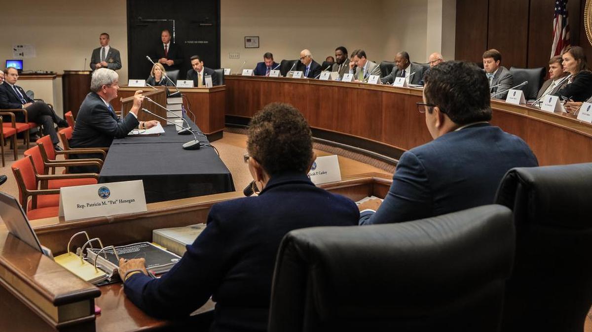 FILE: Santee Cooper CEO Lonnie Carter testifies before the House Utility Ratepayer Protection Committee in October.