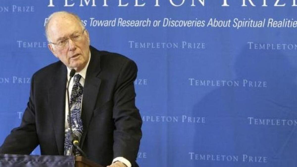 Charles Townes, co-inventor of the laser, and a Nobel Prize winner