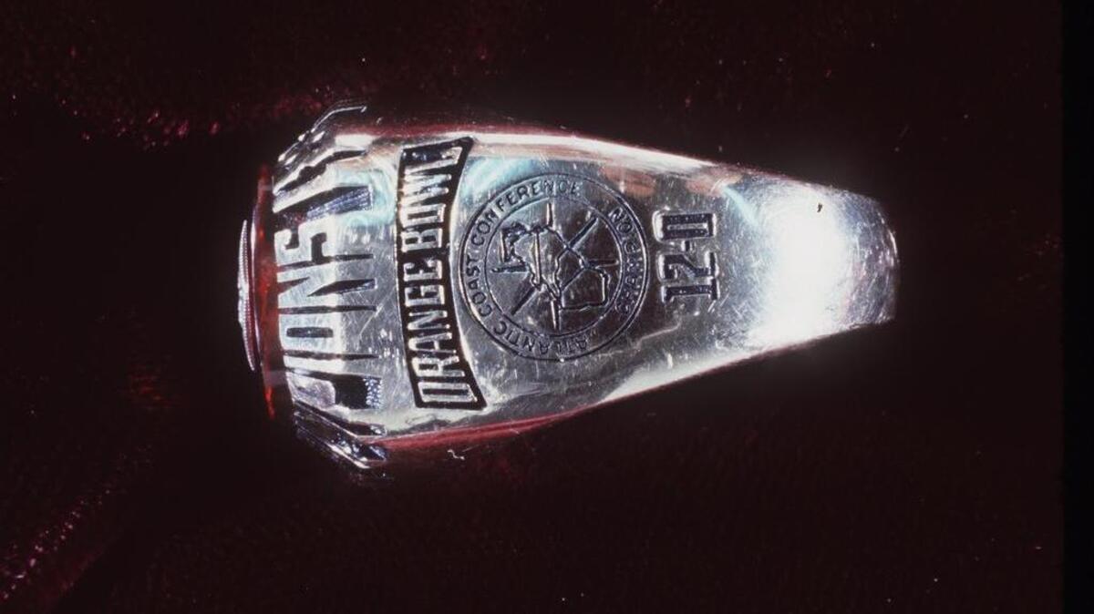 National championship ring from the1981 Orange Bowl