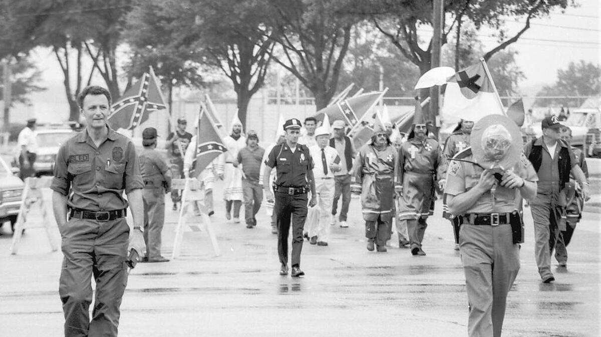 A KKK rally in Columbia in 1988.