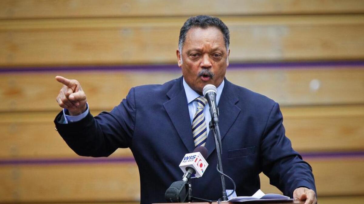 The Rev. Jesse Jackson speaks in 2012 at Benedict College in Columbia.