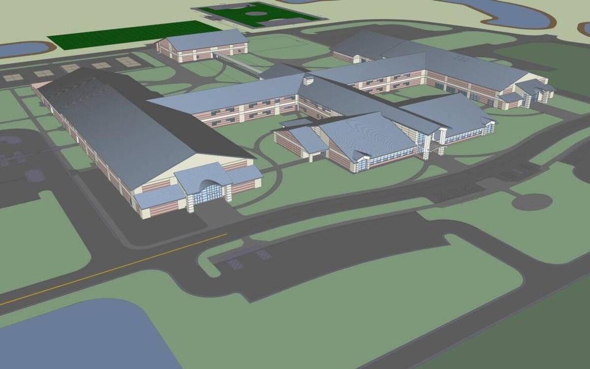 A rendering of May River High School