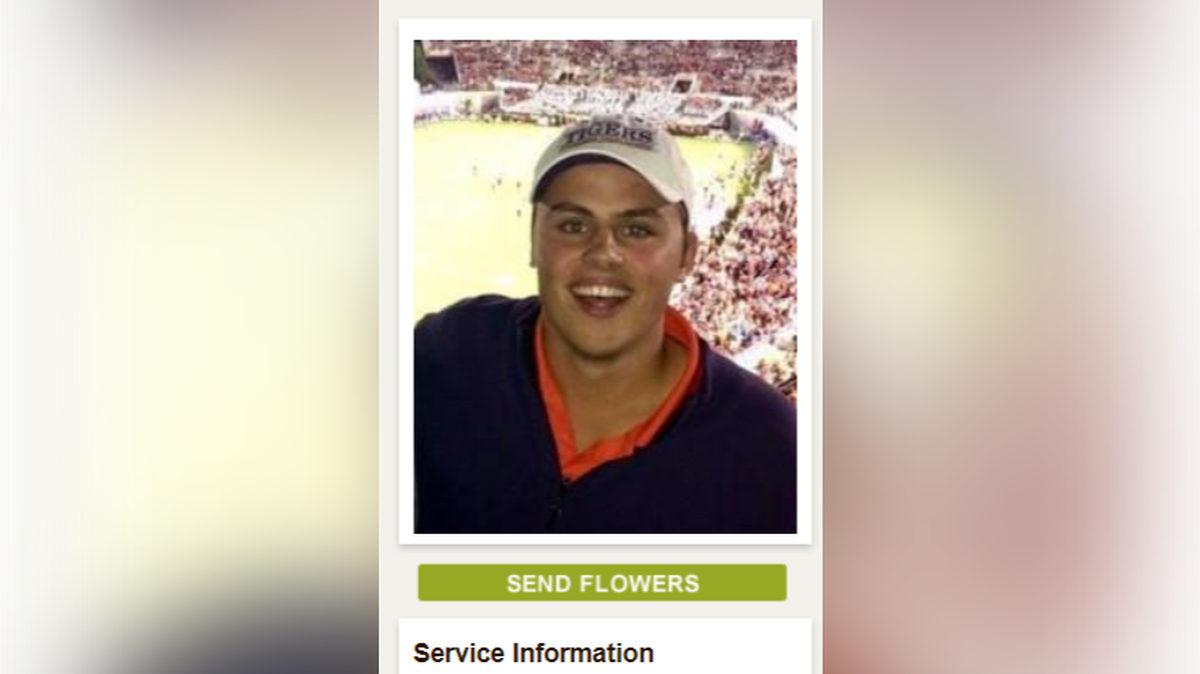Alec DeJong, 21, died on Saturday in a car crash in North Carolina.
