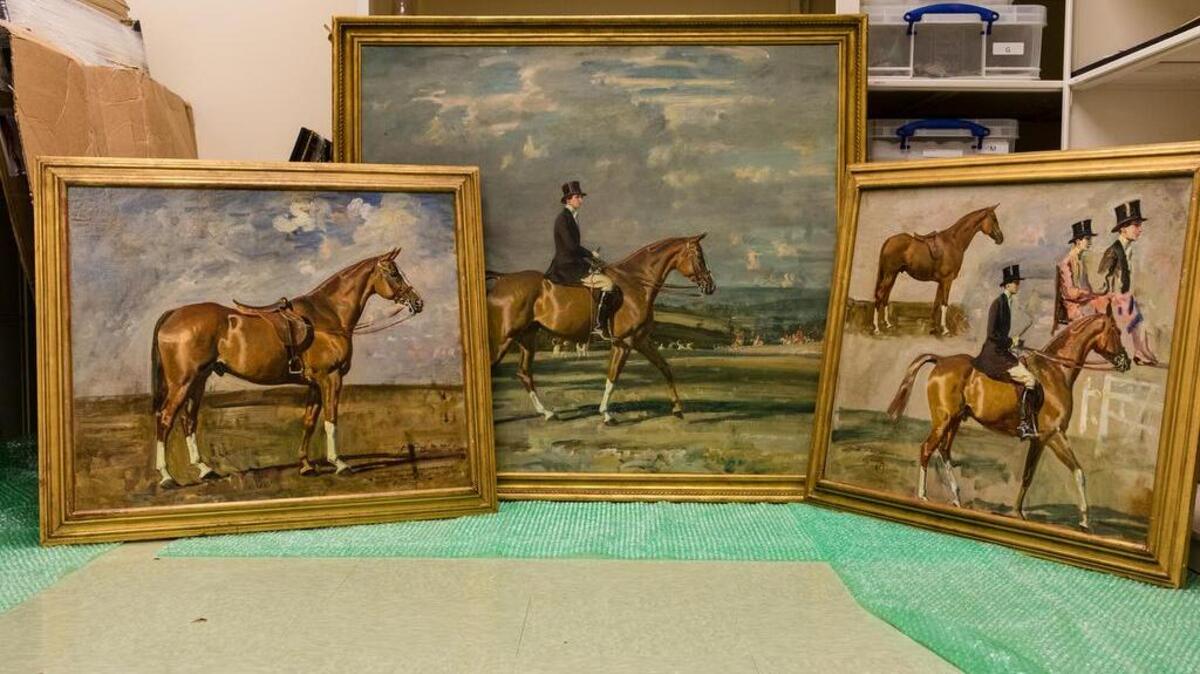 Paintings by Alfred Munnings were recovered in April by the Belle W. Baruch Foundation. They were stolen in 2003.