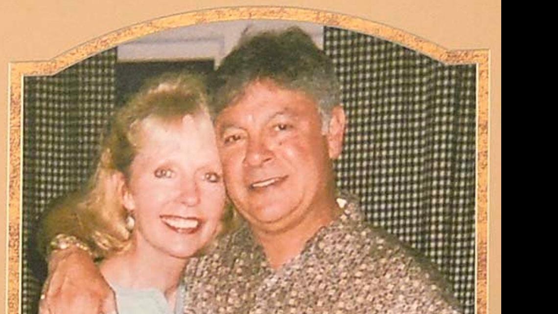 
A portrait of Doug and Debbie London on stage during the funeral service on Oct. 29, 2014, at Bethlehem Church in Gastonia for Doug and Debbie London, the couple was murdered in their Lake Wylie home last week.
