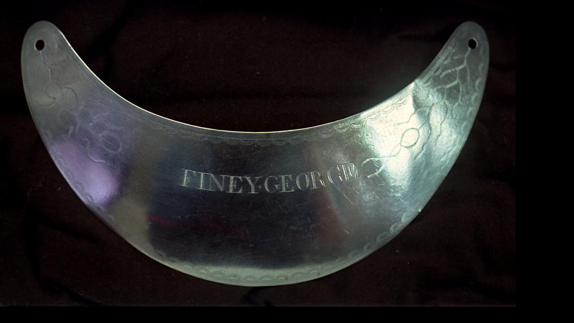 
In 1790, the South Carolina government awarded decorative medals or gorgets to Catawba warriors who fought in the Revolutionary War. The gorget owned by Piney George – and buried with him and then stolen – was returned to the tribe in 1998 by a museum. 
