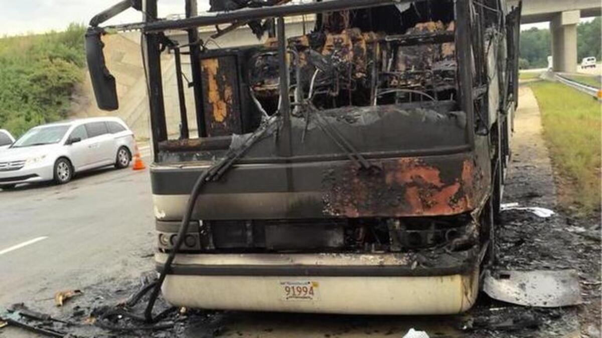 
Traffic on Interstate 85 in Rowan County was backed up after a bus with around 80 people on board caught fire Tuesday morning.
