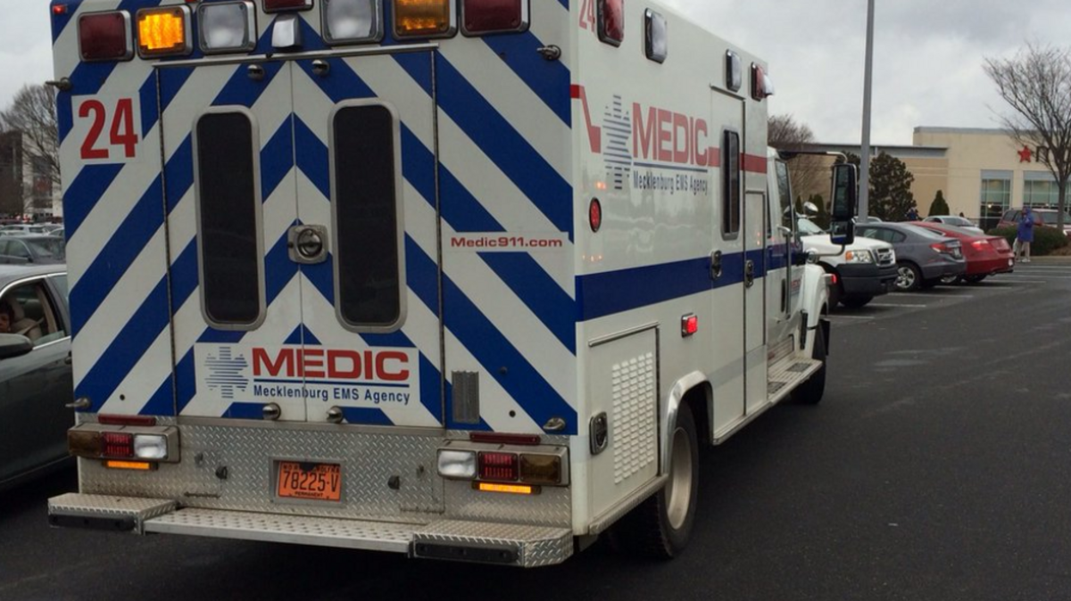 Medic on scene @ShopNorthlakeNC. Chaotic scene shoppers running out stores @WBTV_News