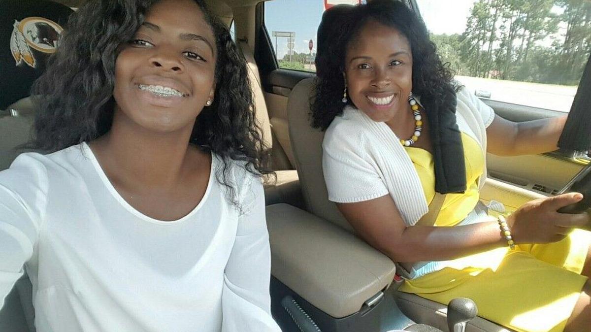 Alexis K. Manigo and the woman accused of abducting her when she was a newborn, Gloria Williams.